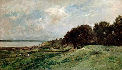 O litoral perto de Villerville, 1875. de Charles Francois Daubigny