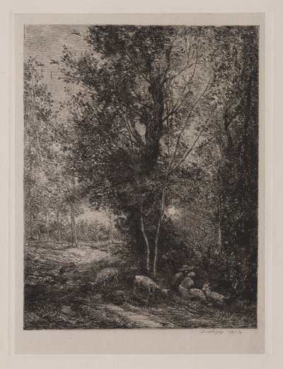 O Pastor e a Pastora de Charles Francois Daubigny