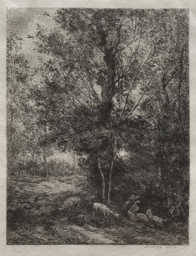 O Pastor e a Pastora de Charles Francois Daubigny