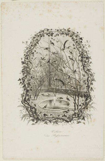 O aviário do pardal de Charles Francois Daubigny