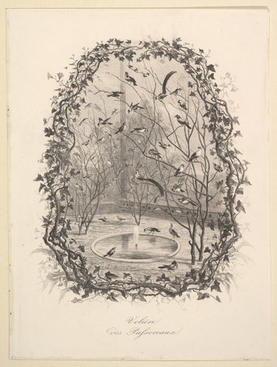 O aviário do pardal, 1843. de Charles Francois Daubigny