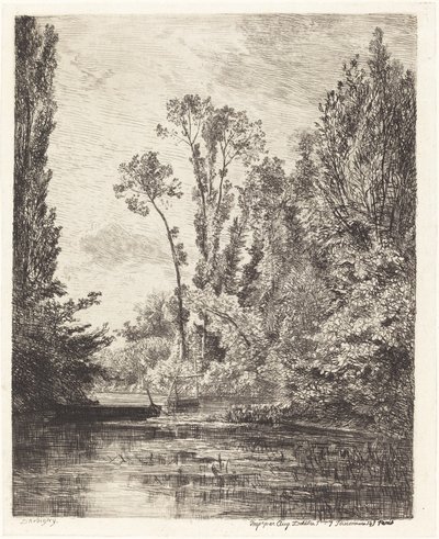 As Ilhas Virgens em Bezons de Charles Francois Daubigny