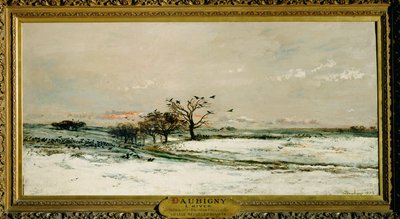 inverno (pintura sobre tela) de Charles Francois Daubigny