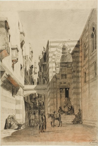 Cena de rua egípcia de Charles Francois Eustache