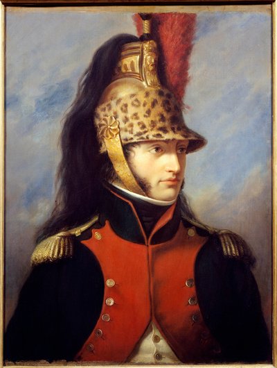 Retrato de Louis Bonaparte (1778-1846) em uniforme de coronel do 5º regimento de dragões Pintura de Charles Francois Jalabert (1819-1901) 1852 Malmaison musee du chateau - Retrato de Louis Bonaparte (1778-1846) em uniforme de coronel do 5º regimento de dra de Charles François Jalabert
