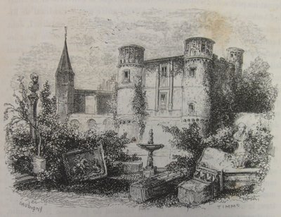 Castelo de Gaillon em ruínas de Charles Francois Daubigny