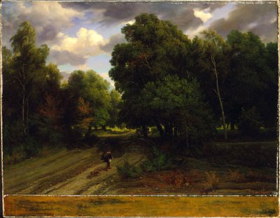 O cruzamento do Ninho de Águia, Floresta de Fontainebleau de Charles Francois Daubigny