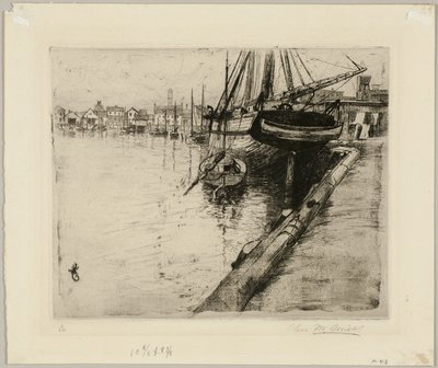 Doca, Rio Nova Iorque de Charles Frederick William Mielatz