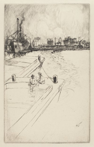Nova York do porto de Charles Frederick William Mielatz