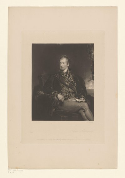 Retrato de Klemens por Metternich Príncipe Metternich (título no objeto) de Charles George Lewis