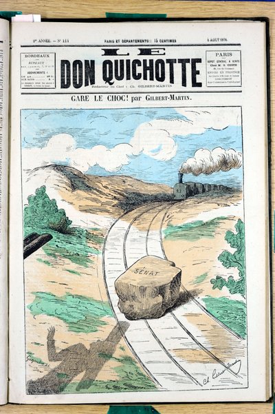 Capa do "Le Don Quixote", número 111, Satirique en Couleurs de Charles Gilbert Martin