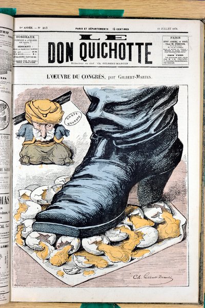 Capa do "Le Don Quixote", número 213, Satirique en Couleurs de Charles Gilbert Martin