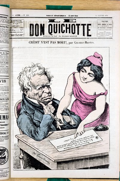 Capa do "Le Don Quixote", número 241, Satirique en Couleurs de Charles Gilbert Martin