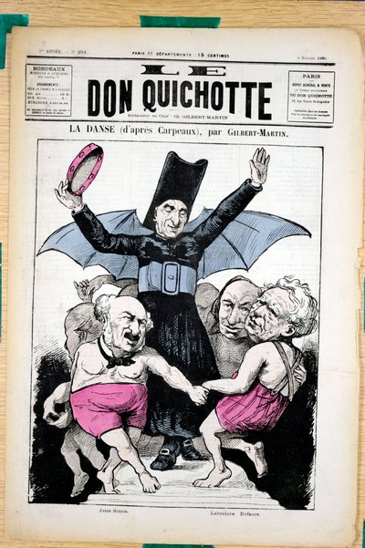 Capa do "Le Don Quixote", número 294, Satirique en Colours de Charles Gilbert Martin