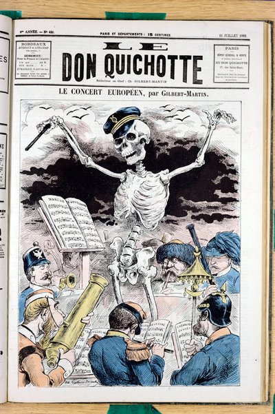 Capa do "Le Don Quixote", número 422, Satirique en Couleurs de Charles Gilbert Martin