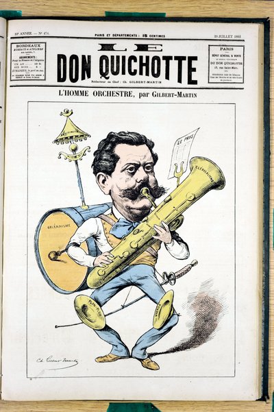 Capa do "Le Don Quixote", número 474, Satirique en Couleurs de Charles Gilbert Martin