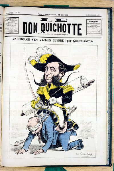 Capa do "Le Don Quixote", número 495, Satirique en Couleurs de Charles Gilbert Martin