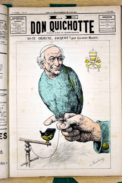 Capa do "Le Don Quixote", número 672, Satirique en Couleurs de Charles Gilbert Martin