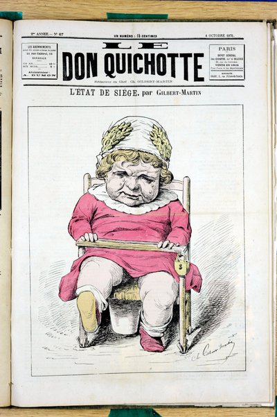 Capa do "Le Don Quixote", número 67, Satirique en Couleurs de Charles Gilbert Martin