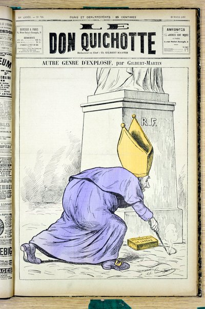 Capa do "Le Don Quixote", número 925, Satirique en Colours de Charles Gilbert Martin