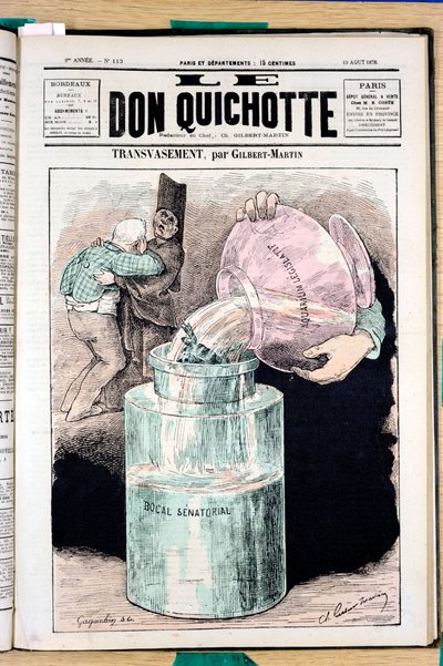 Capa de "O Dom Quixote", número 113, Satirique en Couleurs de Charles Gilbert Martin