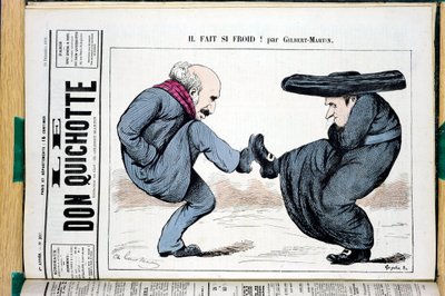 Capa de "O Dom Quixote", número 287, Satirique en Colours de Charles Gilbert Martin