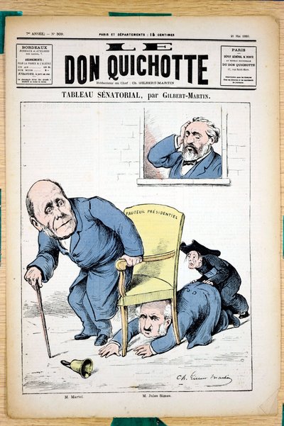Capa de "O Dom Quixote", número 309, Satirique en Colours de Charles Gilbert Martin