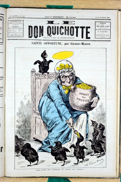 Capa de "O Dom Quixote", número 440, Satirical en Colours de Charles Gilbert Martin