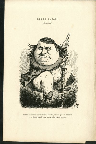 Ilustração de Charles Gilbert-Martin (1839-1905) em "Grimaces Contemporâneos". de Charles Gilbert Martin