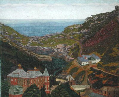 Penally Bridge, Boscastle (óleo sobre tela) de Charles Ginner