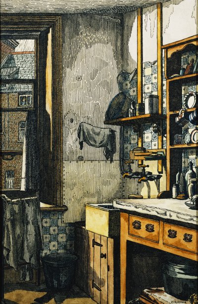 O Canto da Cozinha de Charles Ginner