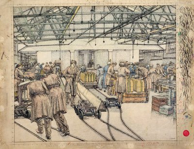 A Fábrica de Enchimento, Hereford de Charles Ginner
