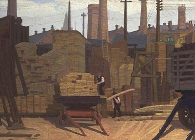 Pátio da Madeira, Leeds de Charles Ginner