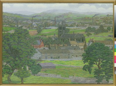 Igreja Yeadon, perto de Leeds de Charles Ginner