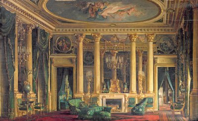 Um salão no hotel de Monsieur Basile Parent, Place Vendôme, Paris, 1866 de Charles Giraud