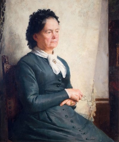 Retrato da mãe do artista, 1885. de Charles Gogin