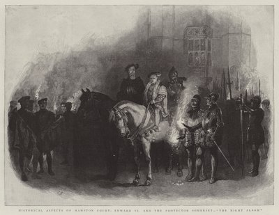 Aspectos Históricos de Hampton Court, Edward VI e o Protetor Somerset, The Night Alarm de Charles Green