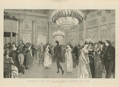 Vista interior do Almack&39;s de Charles Green