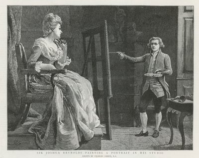 Sir Joshua Reynolds em Londres de Charles Green