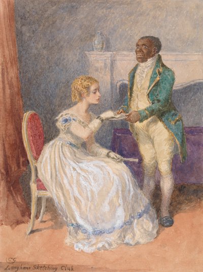 O Cartão de Visita - Langham Sketching Club Assunto de Charles Green