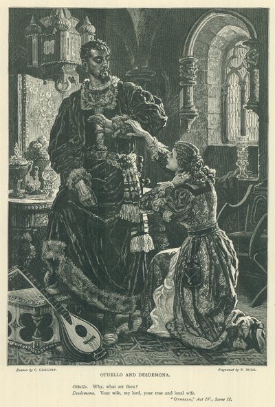 Ilustração para Otelo de Charles Gregory
