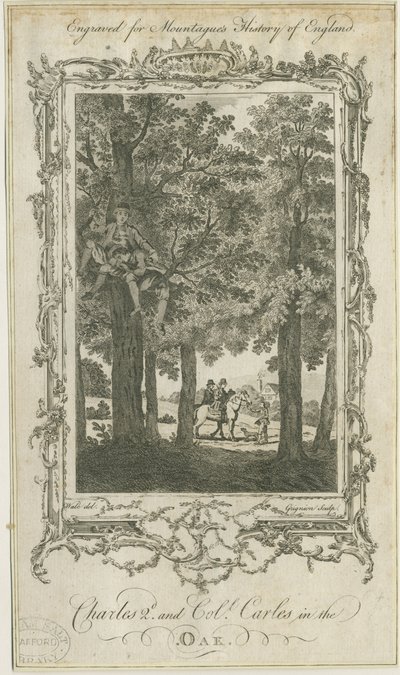 Boscobel - O carvalho real: gravura, sd [ Séc. XIX] de Charles Grignion