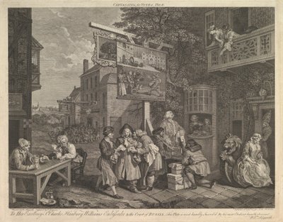 Captura de votos, ilustração II: Quatro impressões de uma eleição, 20 de fevereiro de 1757. de Charles Grignion