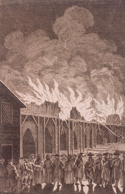 Ponte de Londres velha, Londres, 1775 de Charles Grignion