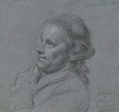 Estudo do retrato de John Inigo Richards, R.A. de Charles Grignion