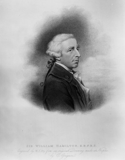 Sir William Hamilton, gravado por William Thomas Fry, 1817 de Charles Grignion