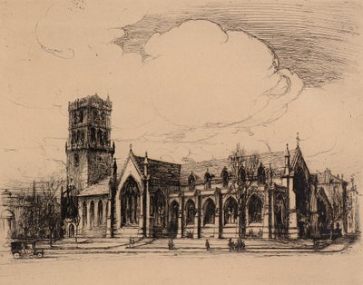 Igrejas da cidade, Dundee (gravura) de Charles Gustav Louis Phillips