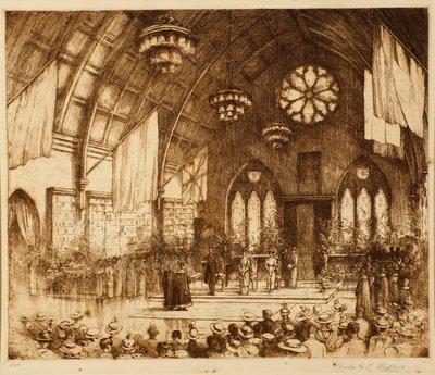 Visita Real a Dundee 1914 - Recepção no Albert Hall de Charles Gustav Louis Phillips