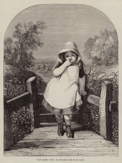 Gravura manhosa das botas de Charles Harvey Weigall
