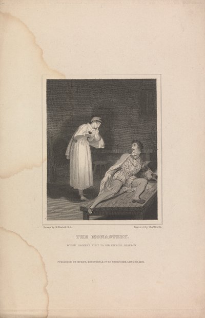 O Mosteiro, a visita de Mysie Happer a Sir Piercie Shafton de Charles Heath